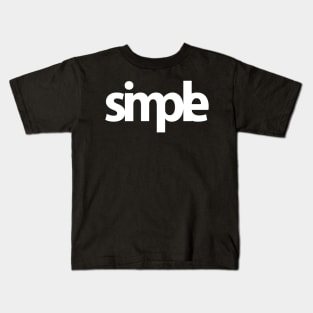 Simple (white) Kids T-Shirt